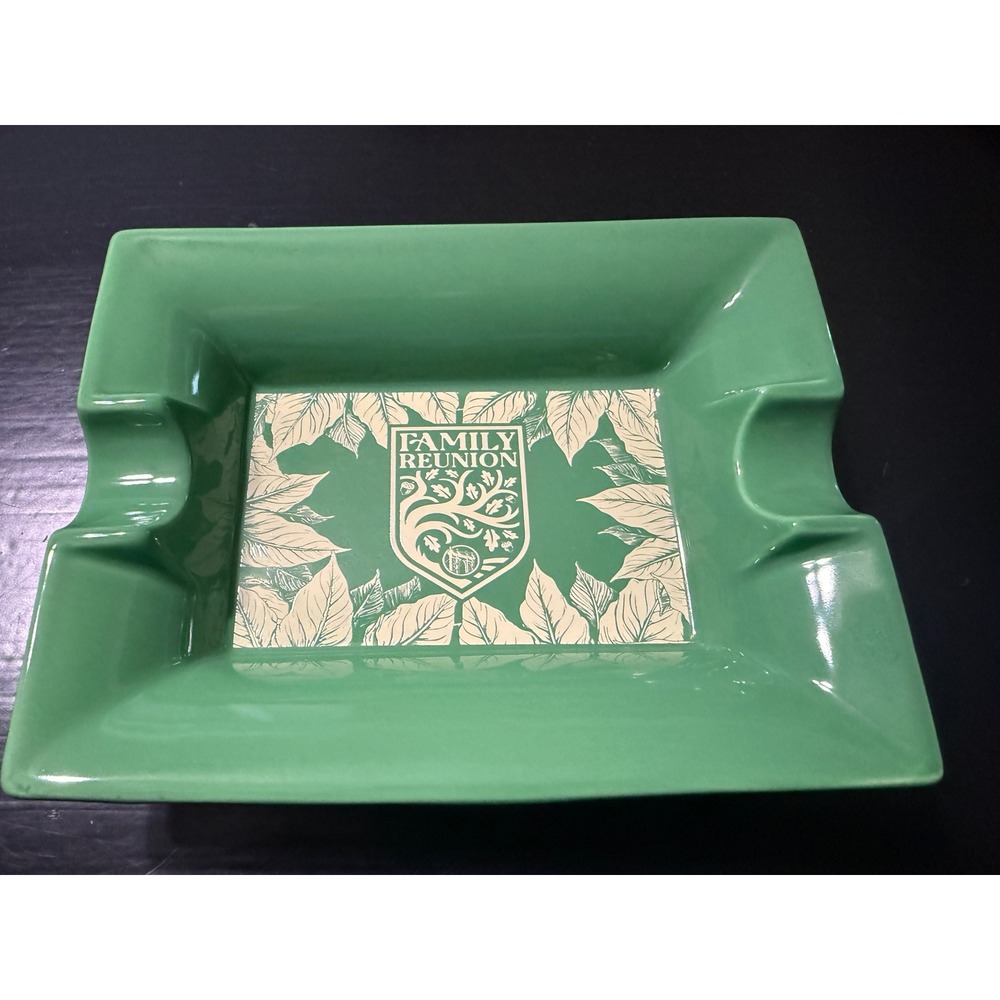Family Reunion Drew Estate Cigar Green Ceramic Tray Ashtray